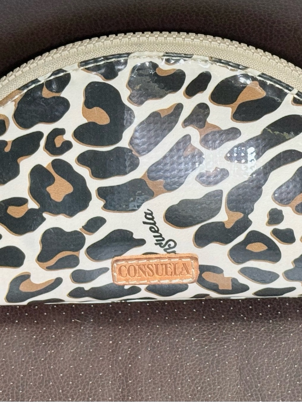 Consuela Mona Leopard Cosmetic Case